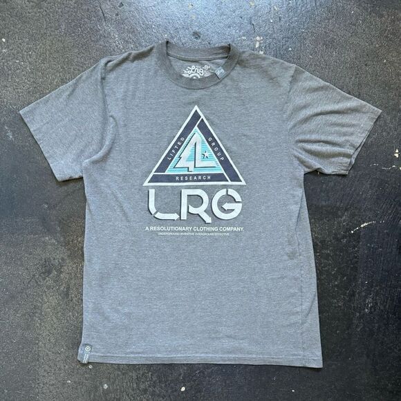 Y2k LRG Short Sleeve T-Shirt Discolored Mens Size Large Premium Fit Skater - Picture 1 of 16